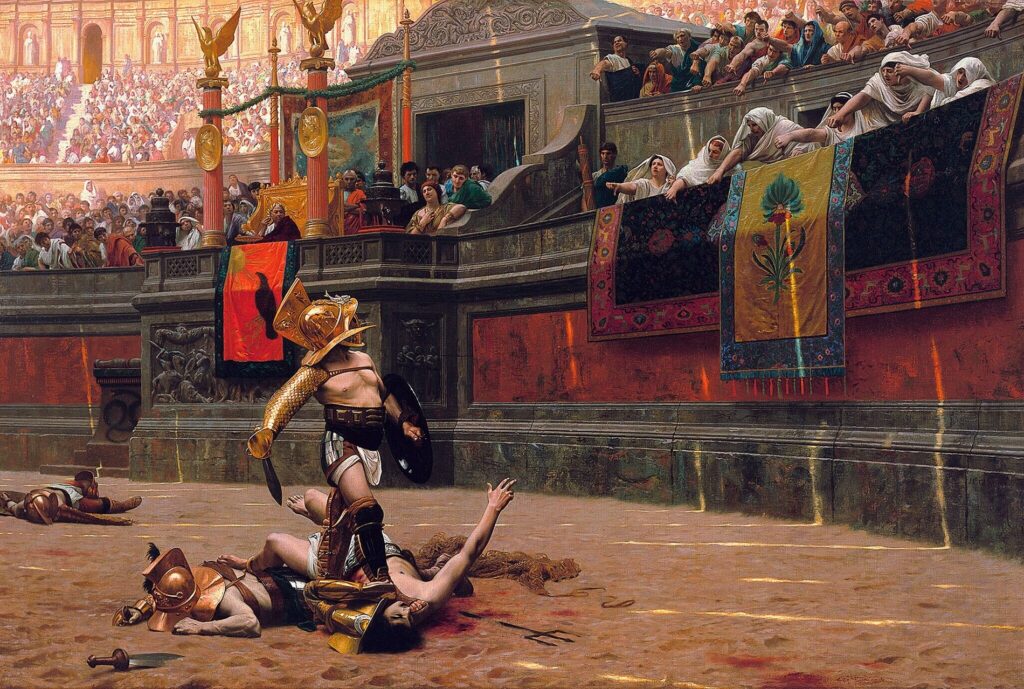 A história do Coliseu de Roma: Um ícone da antiguidade que resistiu ao tempo 2 gladiators jean leon gerome