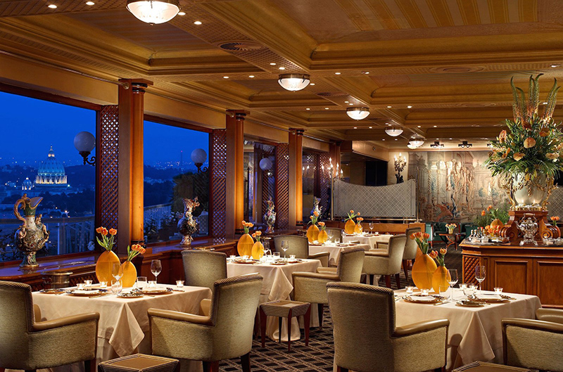 La Pergola Restaurante Roma Interior
