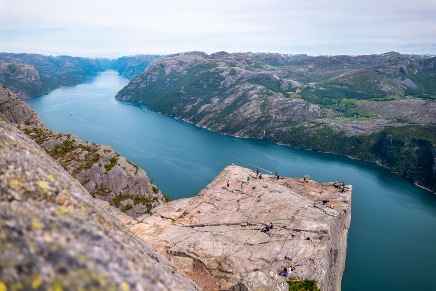 Preikestolen hiking destination Pulpit Rock Lysefjord 4